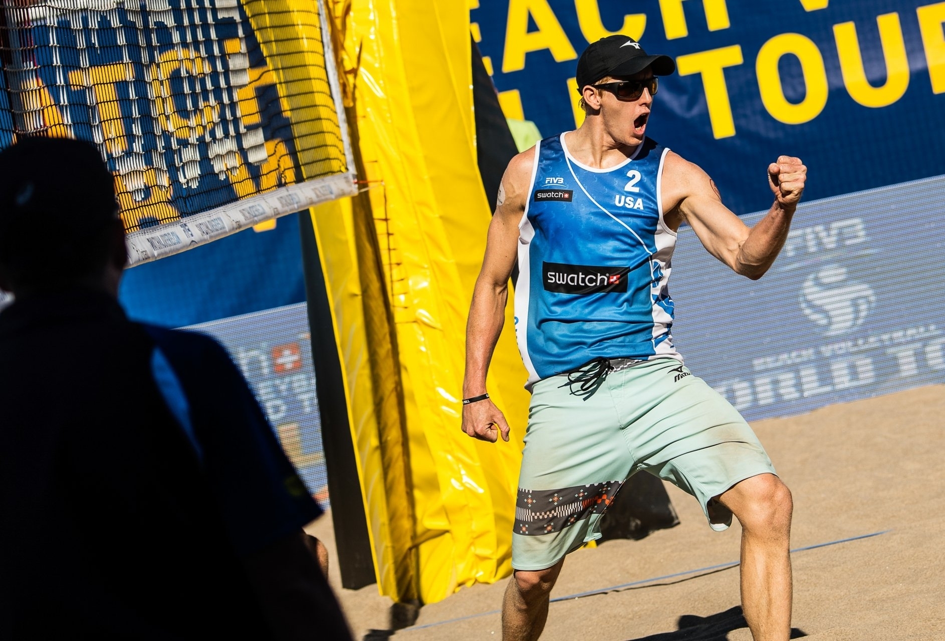 Tri in typical celebratory mode during the Beach Majors Toronto Finals in 2016