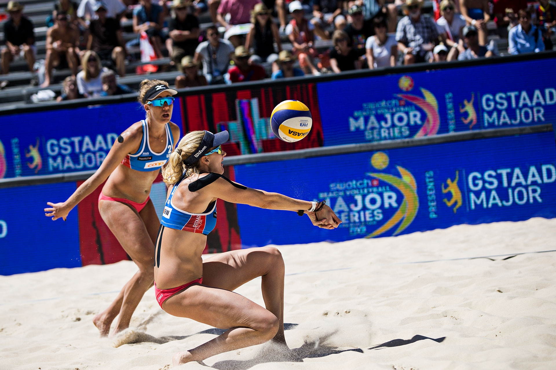 Kerri Walsh Jennings and April Ross have now won three golds in their last five tournaments this year. Photo credit: Samo Vidic