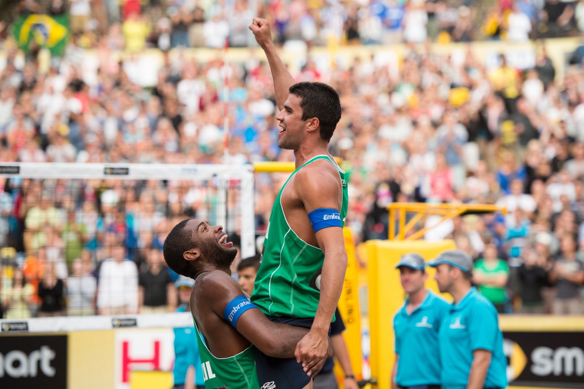 Evandro an Vitor won the Berlin tournament of the World Tour in their first stint together (Photocredit: FIVB)